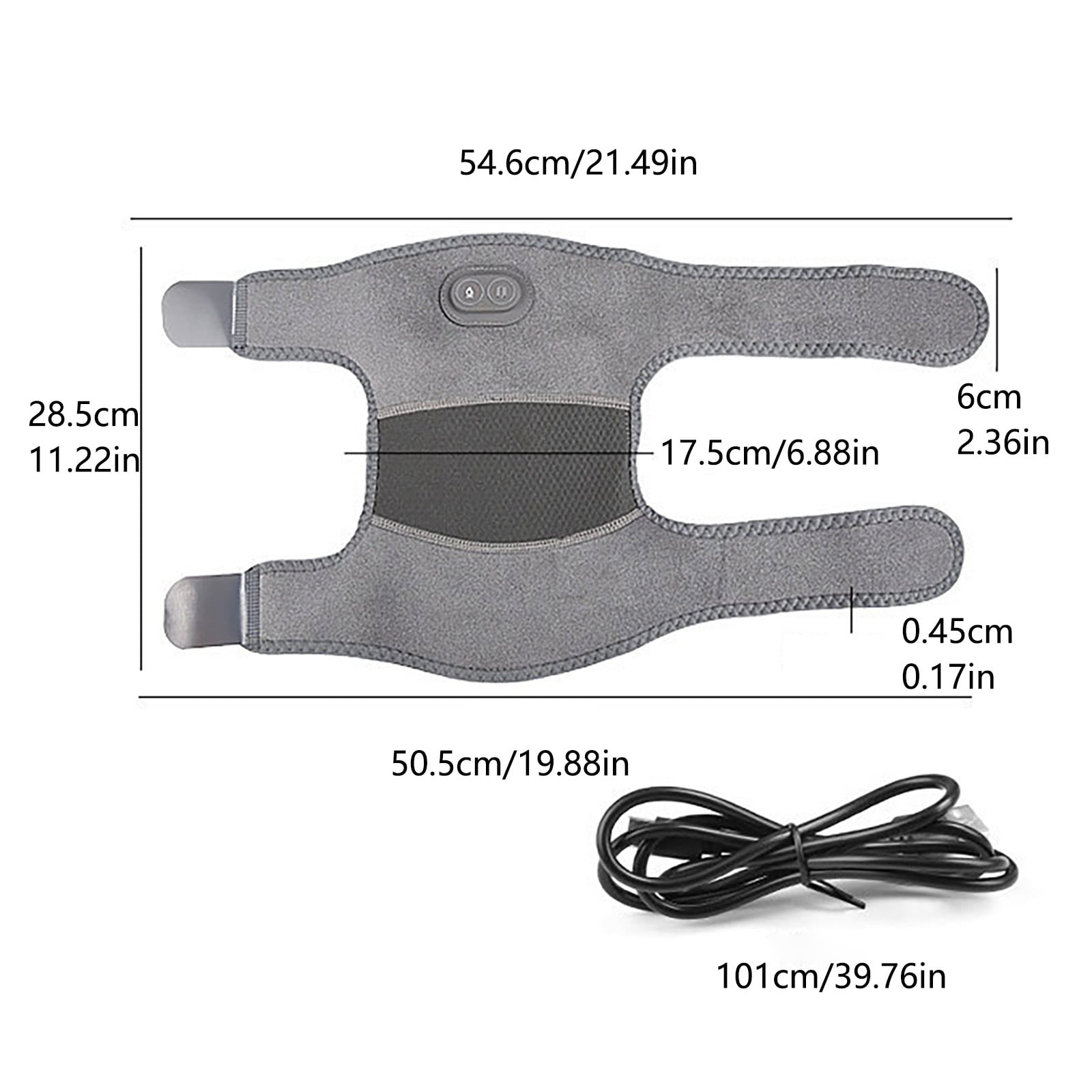 USB Charging Heated Knee Pads with Vibratory Massage and Thermal for Comfort and Recovery