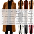 thumbnail image 2 of cocolona Womens Long Coat for Women Fall Winter Long Sleeve Lapel Trench Coat Oversized Elegant Trendy Jacket, 2 of 7