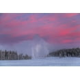thumbnail image 2 of The Yellowstone Collection 18x13 Gold Ornate Wood Framed with Double Matting Museum Art Print Titled - Winter Dawn, Upper Geyser Basin, Yellowstone National Park, 2 of 4