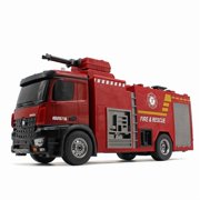 1/14 Scale Rc Box Water Sprayable Fire Truck Car Toy Model with Battery for Gift