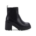 thumbnail image 3 of AQUA COLLEGE Womens Black 1" Platform Waterproof Slip Resistant Raine Round Toe Block Heel Zip-Up Leather Chelsea 7.5 M, 3 of 4