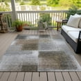 thumbnail image 6 of Addison Rugs Chantille Indoor/Outdoor Transitional Squares Silver Washable Rectangle Rug, 8' x 10', 6 of 6