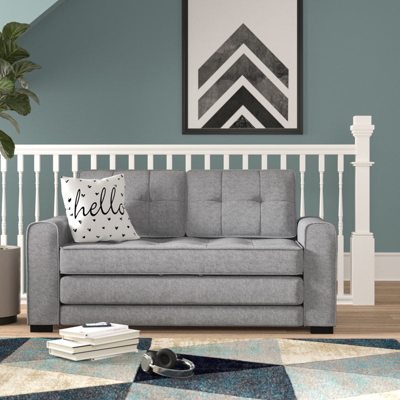 US Pride Upholstered 58'' wide pull out Sleeper Sofa