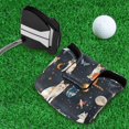 thumbnail image 5 of Haosy Cat Butterfly in Space Golf Mallet Putter Cover Strong Magnetic Leather Golf Club Headcover Closure, 5 of 7