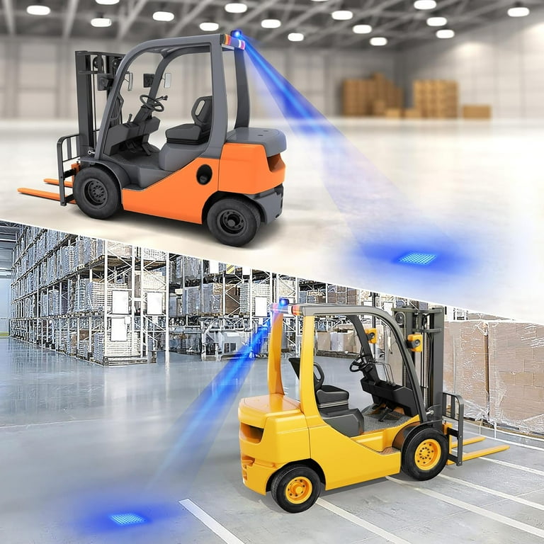 1pc LED Blue Forklift Spot Light – 20W Warehouse Work Light, Safety Warning Lamp, IP68