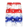 thumbnail image 3 of Yertdoel Mens Swim Trunks Patriotic Print Elastic Waist Drawstring Shorts Lightweight Breathable Fast Drying 250 Anniversary USA Independence Day Shorts, 3 of 5