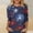 Multicolor, variant on Cavosen 4th of July Shirts for Women 4th of July 3/4 Sleeve Crew Neck Shirts USA Flag Print Shirts Lady XL Red White and Blue Casual Tops Funny Patriotic Tunic Tees 2025 Patriotic Blouses