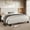 White, variant on Virans Twin Size Bed Frame,Upholstered Linen Platform Bed frame with Fabric Headboard,Solid Wood Slats Support,Noise Free,No Box Spring,Easy Assembly,White