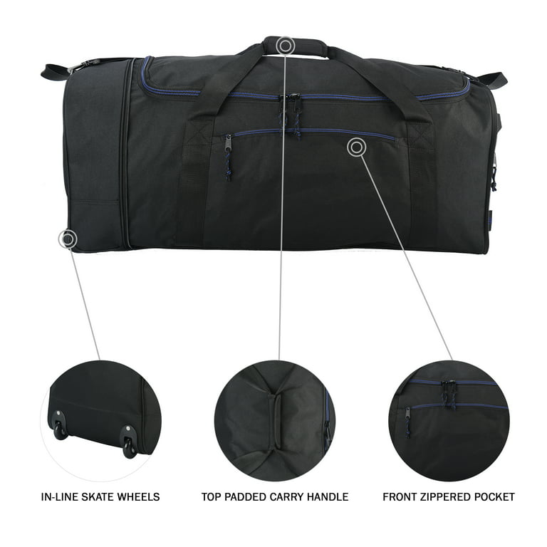 Rolling Duffle Bag with Wheels,Travel Bag with Wheels Roller Carry