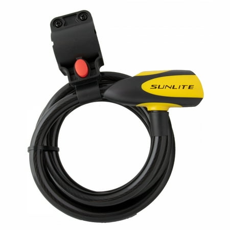 SUNLITE LOCK SUNLT DFNDR D1 CBL 12mmx6f KEY W/BKT COIL BK/YL Defender D1 KeyLock price history on PriceWatchPro