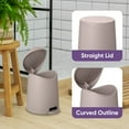 thumbnail image 2 of Superio Small Trash Can with Lid 3 Liter Taupe, 2 of 9