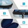 thumbnail image 3 of Fintie Sunglasses Case with Carabiner, Hard EVA Shockproof Sport Glasses Case Travel Zipper Eyeglasses Carry Case, Ocean Marble, 3 of 6
