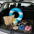 thumbnail image 2 of Qpednta Floral Butterfly Rear Cargo Liner Car Trunk Mat 29"x39" Universal, All Weather Anti-Slip Backing Rear Trunk Protection Auto Interior Decor Accessories, 2 of 7