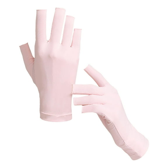 Tkrady Protection Gloves For Gel Nail Lamp Protection Gloves Nail Skin Care Fingerless Gloves To Protect Hands