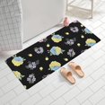 thumbnail image 2 of Pioneer Flower Floral Print Pattern Bathroom Rugs Mat, Non Slip Microfiber Bathroom Rug with Rubber Backing, Soft Mats for Bathroom Floor Tub Shower, 24"x60", 2 of 5