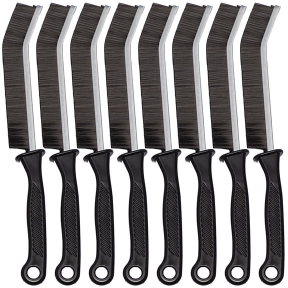 8-Pack Thin Crevice Cleaning Brush Set for Grout, Gap and Tight Spaces