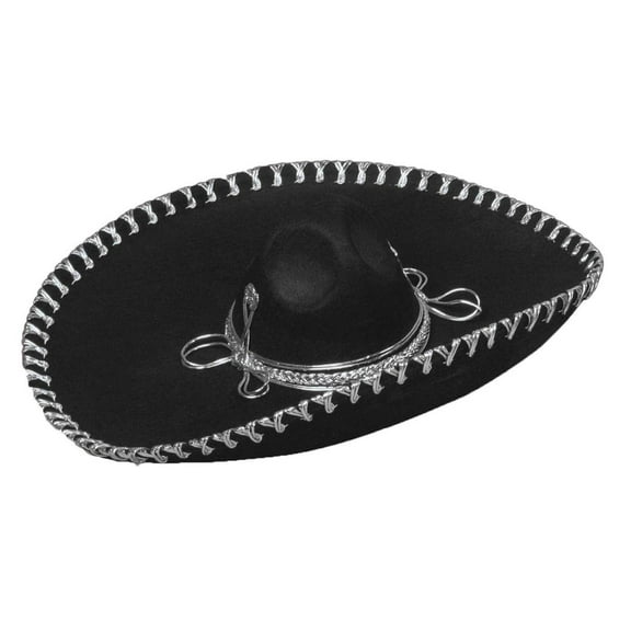 Forum Novelties Men's Adult Oversized Sombrero Costume Hat, Black, One Size
