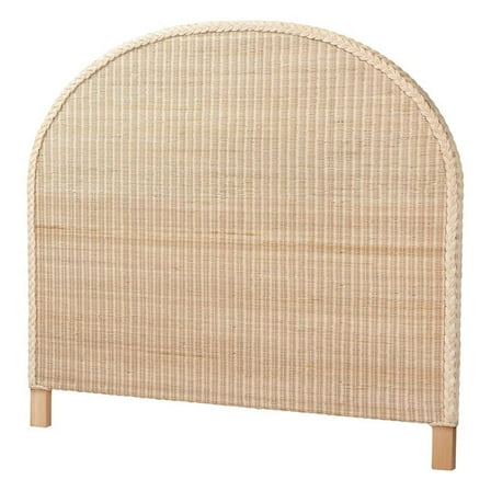 Pemberly Row Sun Bleached Rattan King Size Standalone Headboard