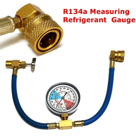 Car Auto Air Conditioning AC R134A Refrigerant Recharge Measuring Hose Gauge