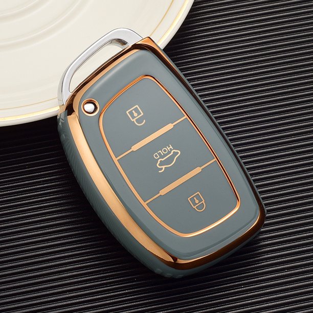Funda Para Llave De Coche Hyundai TPU Tucson Sonata Fe Creta ix25 ix35 ix45 Solaris Elantra Accent i10 i20 i30 Protector Titular Shell Fob Accesorios Sin