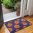 thumbnail image 2 of Cartoon Halloween Pumpkin Non Slip Washable Door Mat Pumpkin Spooky Doormat Friendly for Door Kitchen Bathroom Bedroom Crystal Velvet 30x17 Inches, 2 of 7