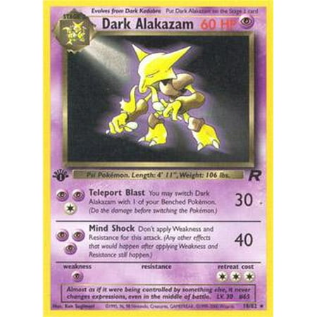 Pokemon Team Rocket Dark Alakazam #18 (Best Dark Pokemon Team)