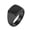 Black, variant on Men's Stainless Steel Square Signet Ring Carbon Fiber Inlay Statement Ring Band Comfort Fit Thumb Ring Black Size 9