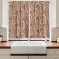 thumbnail image 2 of Ambesonne Floral Kitchen Curtains, Paisley Leaf Pattern, 55"x39", Multicolor, 2 of 3