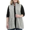 Lee Riders Women's Plus Size Sleeveless Fleece Sweater Vest