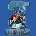 thumbnail image 2 of Toddler's Marvel 3rd Birthday Thor  Graphic Tee Royal Blue 5T, 2 of 3