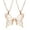 Rose Gold, variant on 2 Pack Butterfly Urn Necklaces for Ashes for Women Men Stainless Steel Cremation Jewelry Keepsake Memorial Pendant Gift