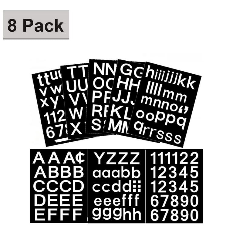 Custom Vinyl Letter & Number Stickers