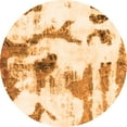 thumbnail image 1 of Ahgly Company Indoor Round Abstract Orange Modern Area Rugs, 6' Round, 1 of 4