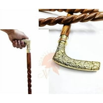 Stylish Wooden Walking Stick Walking Cane for Men Women Old Age Peoples