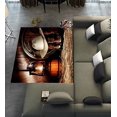 thumbnail image 1 of DEYOU American West Rodeo Cowboy Area Rugs 5 x 7ft Floor Carpet Mat for Living Dinning Room Bedroom Kitchen Hallway Office Decor, 1 of 6