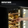 thumbnail image 6 of Foxnovo Wine Cooler Refrigerator Elegant Design Ample Storage 33 Bottles, 6 of 13