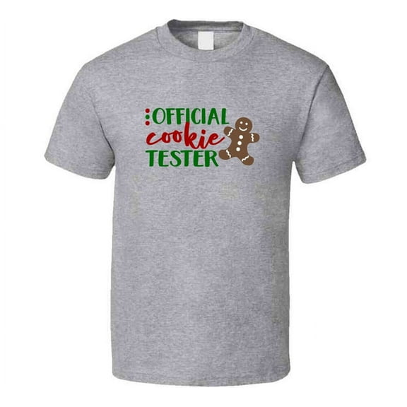 Official Cookie Tester Christmas Tee Holiday Tshirt Great Yuletide T Shirt