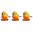 thumbnail image 3 of OUNONA Masteelf 3pcs Nordic Style Wooden Bird Figurine Small Statue Craft Carving Adornment, 3 of 8