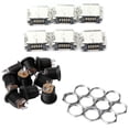 thumbnail image 2 of 10 Pcs Panel Mount 2.1X5.5Mm Dc Socket & 60Pcs -Usb Type B Female 5 Pin Placement Smd Dip Socket Connector, 2 of 10