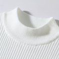 thumbnail image 5 of COMVALUE Mens Mock Neck Ribbed Knit Sweater Long Sleeve Slim Fit Casual Pullover For Daily Wear, 5 of 8