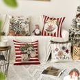 thumbnail image 3 of Sm:)e Ornament Ball American Holly Believe Hello Winter Christmas Throw Pillow Cover 18x18 Inch Set of 4, 3 of 6
