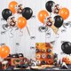 thumbnail image 3 of Juego de Globos Naranjas Negros, 60 Piezas Globos de Látex Naranjas Negros de 12 Pulgadas Globos de Halloween con Globos de Confeti Globos de Helio para Cumpleaños Baby Shower Boda Decoraciones de, 3 of 5