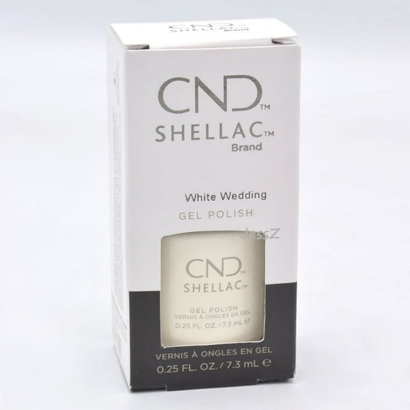 CND Shellac Gel Nail Polish, Long-lasting NailPaint Color with Curve-hugging Brush, White Polish, 0.25 fl oz