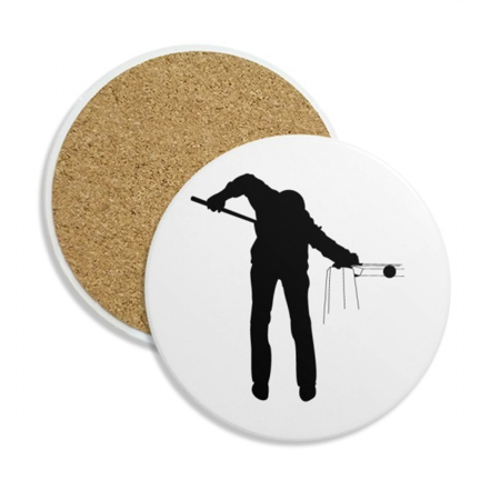 

Physical Education Sports Billiards Coaster Cup Mug Tabletop Protection Absorbent Stone