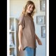 thumbnail image 5 of Blusa Informal de Verano para Mujer, de Corta, con Cuello en V, de Punto, Holgada, , Elegante. Camello L, 5 of 8