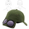thumbnail image 1 of Gafas de sol gorra de béisbol perfecl sombrero de verano de moda verde, 1 of 8