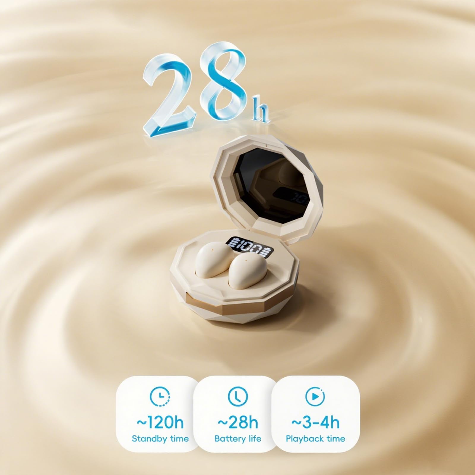 Smallest Bluetooth Mini Small Invisible Earbuds Sleeping for Small Ears Wireless Bluetooth Hidden for Work Micro Tiny Discreet Earbuds for Small Ears