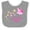 Heather and White, variant on Inktastic I Love My Papa Girls Baby Bib