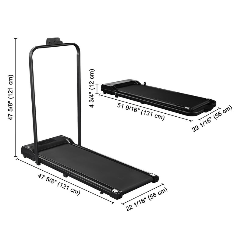 Yescom Treadmill 2 in 1 Under Desk 2.25HP Folding Electric Running Jogging Walking Machine with Bluetooth Speaker Remote Control
