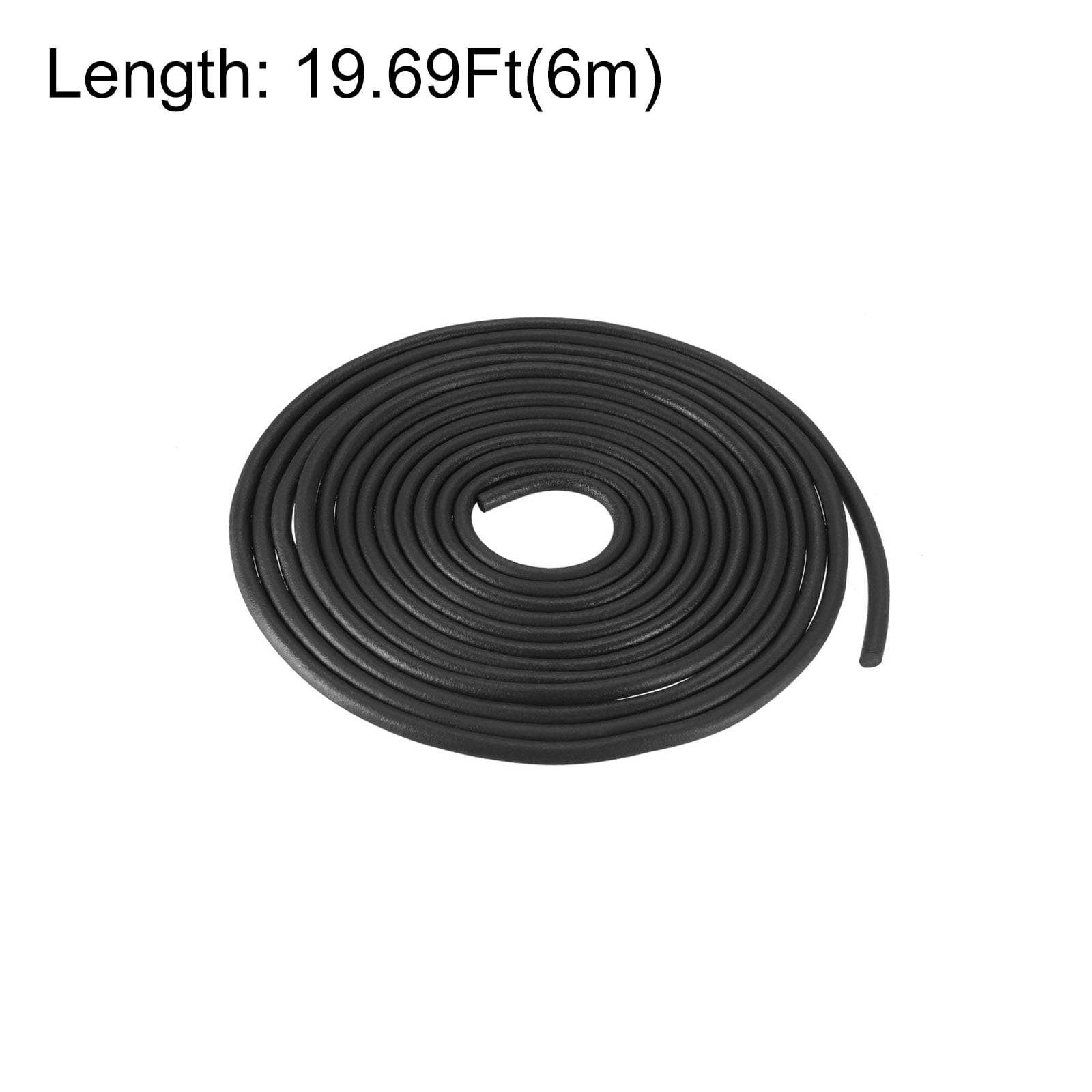 Unique Bargains Nitrile Rubber Round Seal Strip for DIY Gasket 6mmx6m